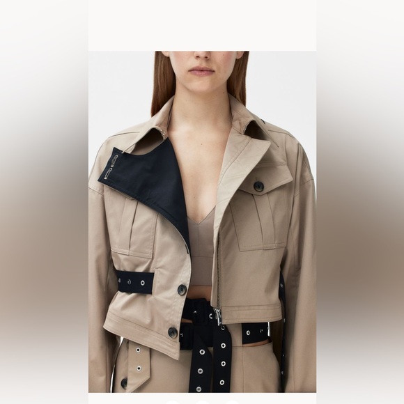 ROKH x H&M CROPPED TWIL JACKET - Picture 7 of 8